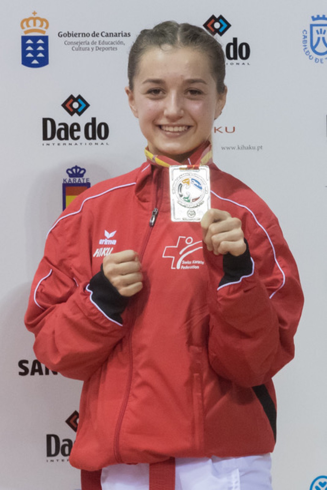 Amélie Voegelin mit der WM-Silbermedaille