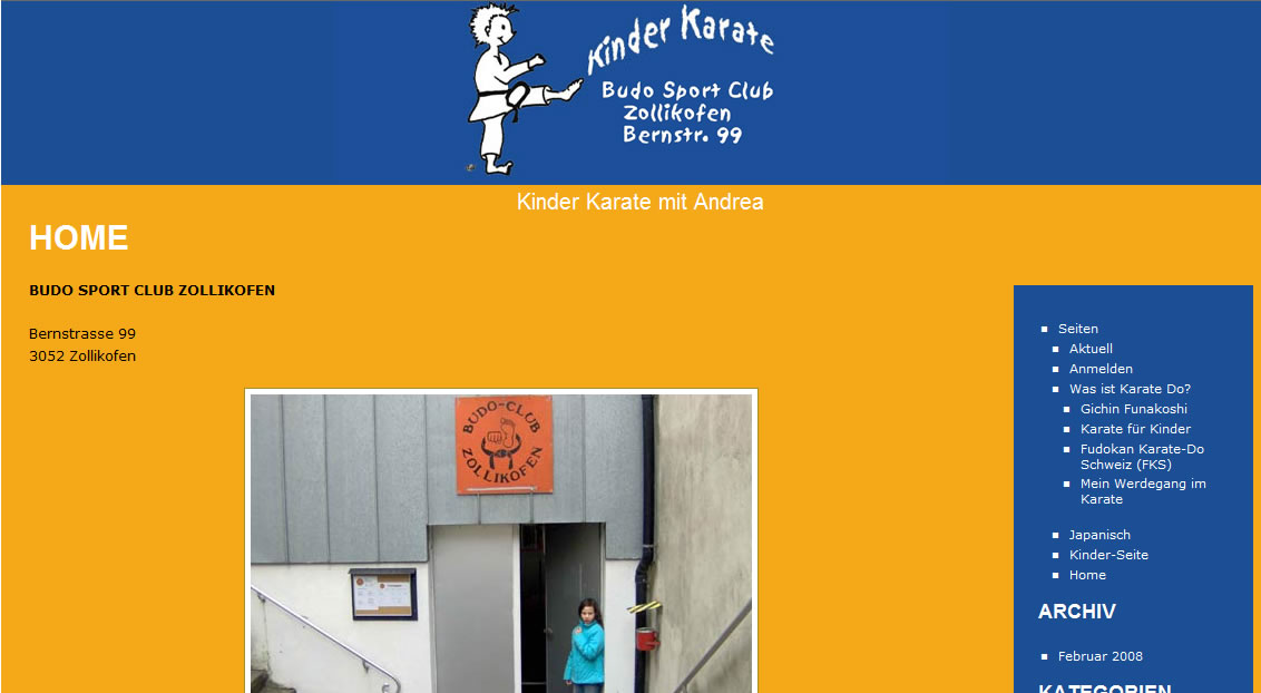 Kinder-Karate Budo Sport Club Zollikofen